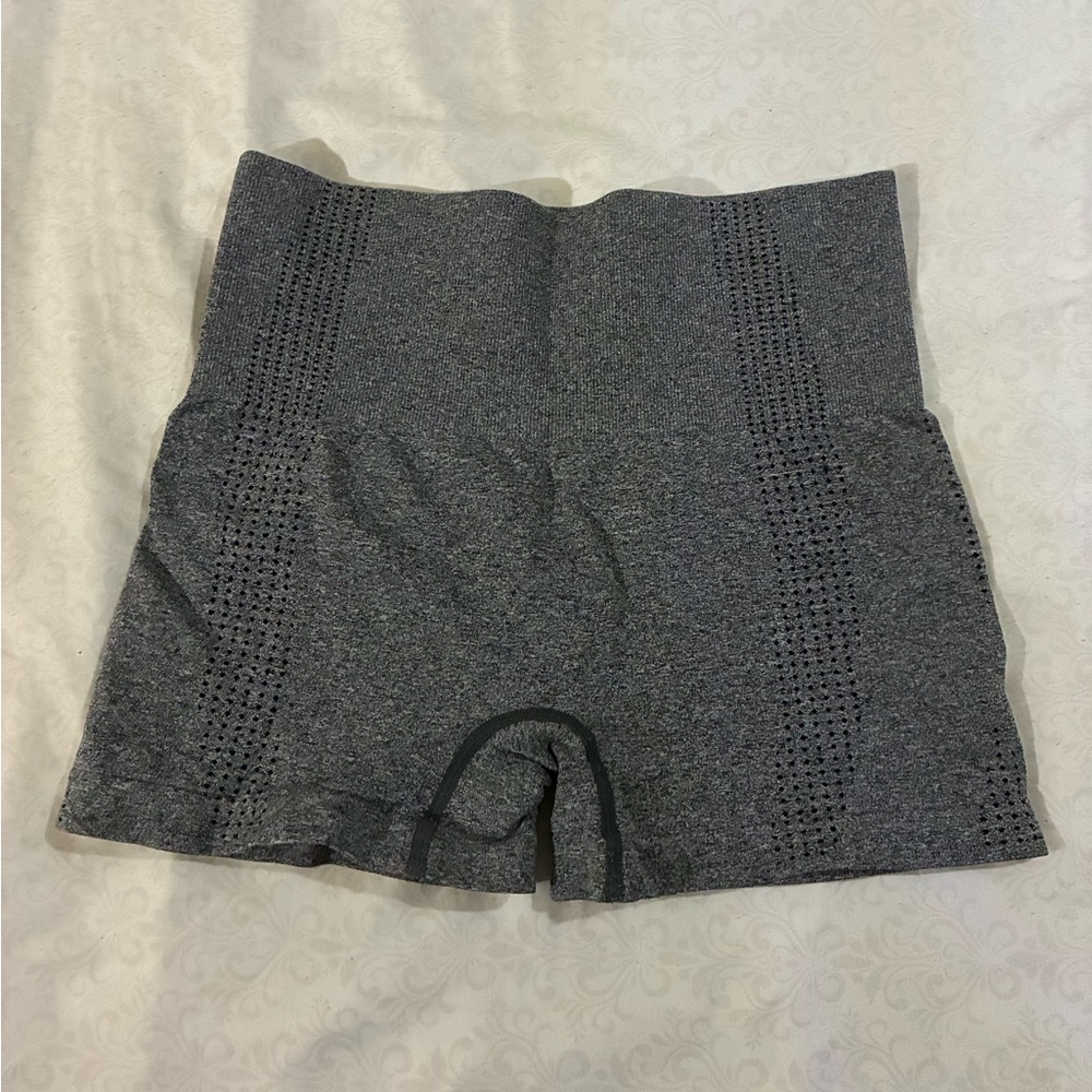 SHEIN Gray Bike Shorts with Stretchy Fit